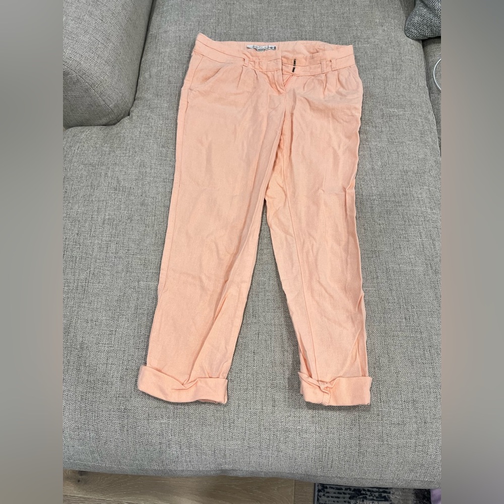 Salmon Cropped Pants